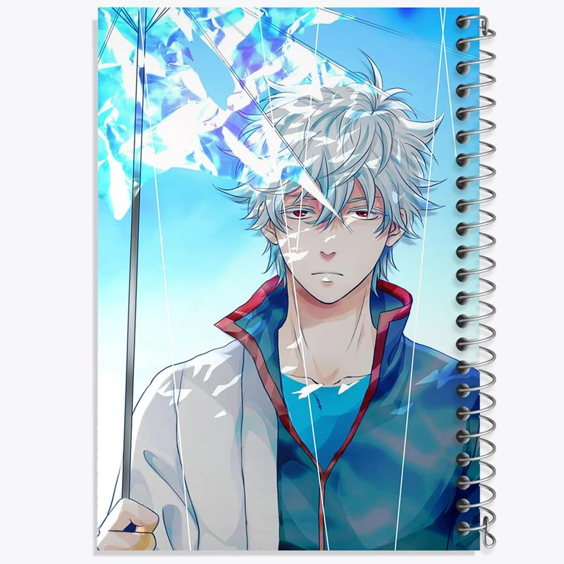 دفتر ژورنال نویسی 50 برگ خندالو مدل نقطه ای طرح گینتوکی انیمه گینتاما کد 12942