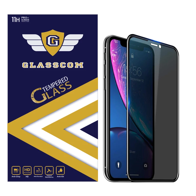 محافظ صفحه نمایش حریم شخصی گلس کام مدل GC-PVR مناسب برای گوشی موبایل اپل iPhone XR / iPhone 11