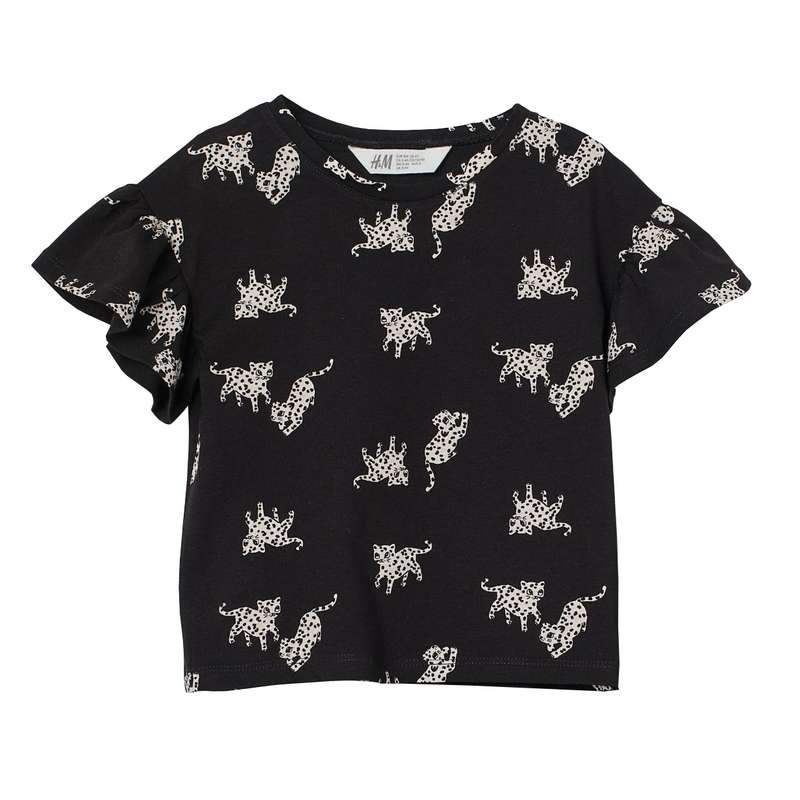 تی شرت آستین کوتاه دخترانه اچ اند ام مدل 0929067001