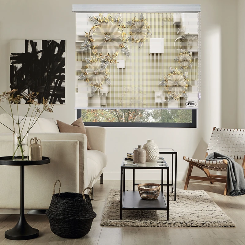 پرده زبرا زیو مدل 3D-1032 سایز 100x200 سانتی متر