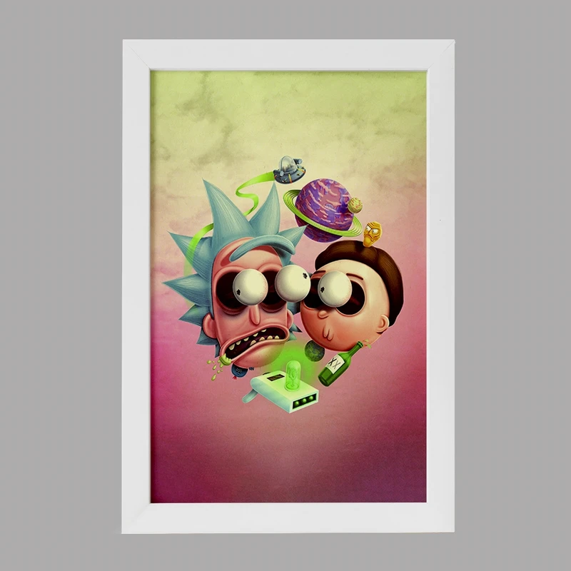 تابلو خندالو مدل ریک و مورتی (Rick and Morty) کد F136