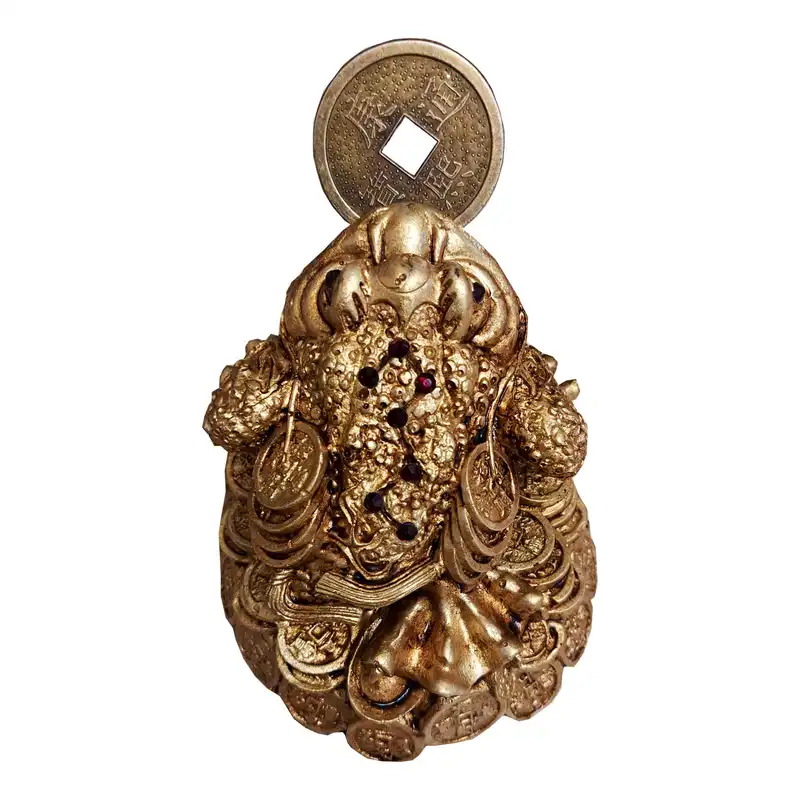 مجسمه مدل وزغ سه پا سکه