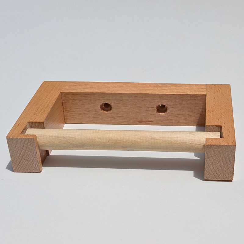 پایه رول دستمال کاغذی مدل  چوبی راش