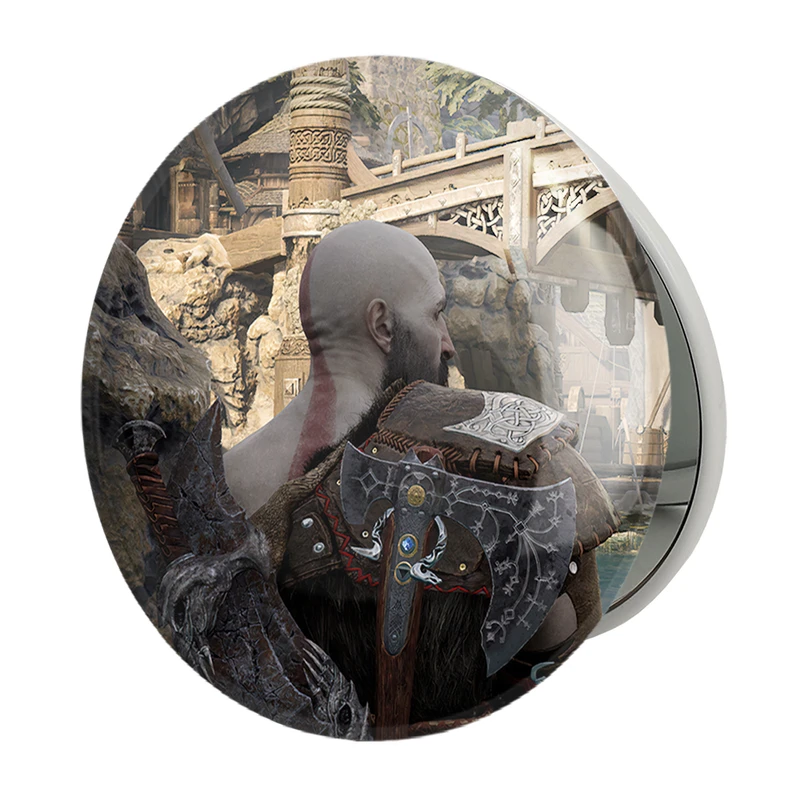 آینه جیبی خندالو طرح کریتوس  گاد آف وار مدل تاشو کد 30451