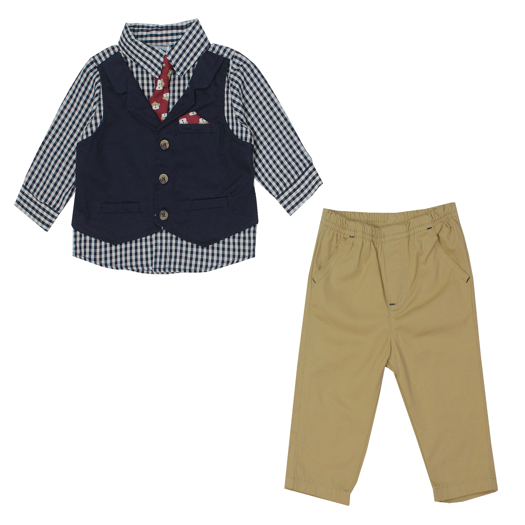 ست 3 تکه لباس نوزادی لیتل لد مدل MNKY-002