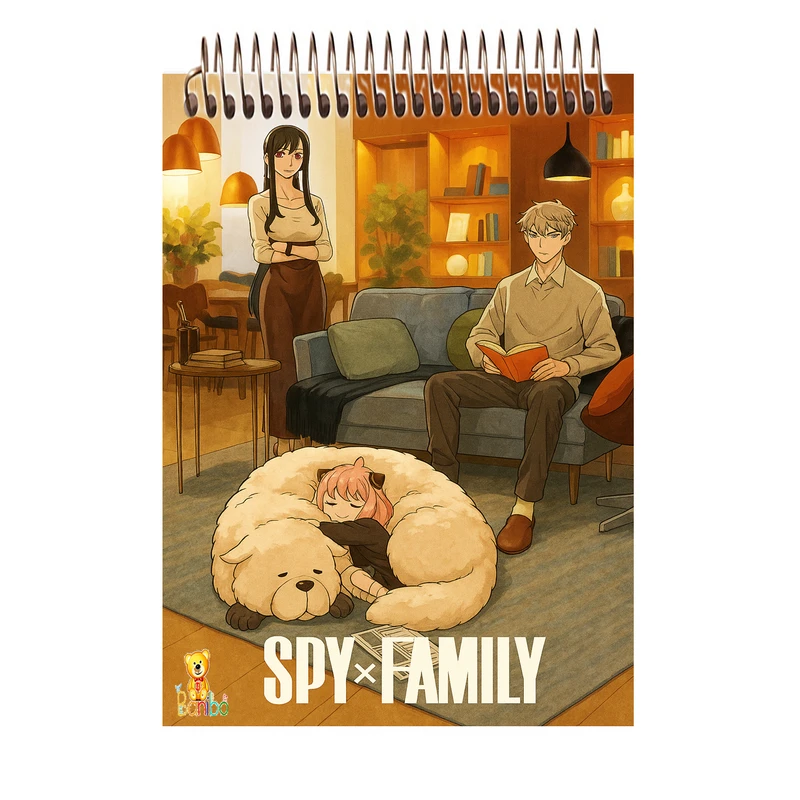 دفتر شطرنجی 100 برگ بانیبو مدل انیمیشن کد 1140