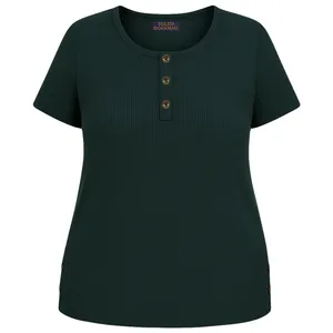 تی‌شرت آستین کوتاه راحتی زنانه تولیدی دخملی مدل هلن کد 05