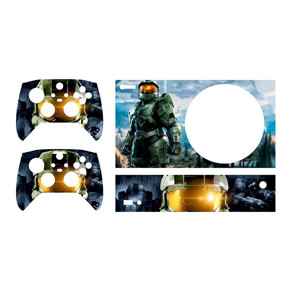 برچسب کنسول بازی Xbox series s توییجین وموییجین مدل Halo 01 مجموعه 4 عددی
