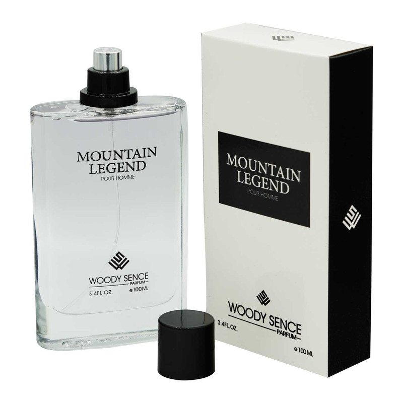 ادو پرفیوم مردانه وودی سنس مدل MOUNTAIN LEGEND با رایحه شیرین و خنک حجم 100 میلی لیتر