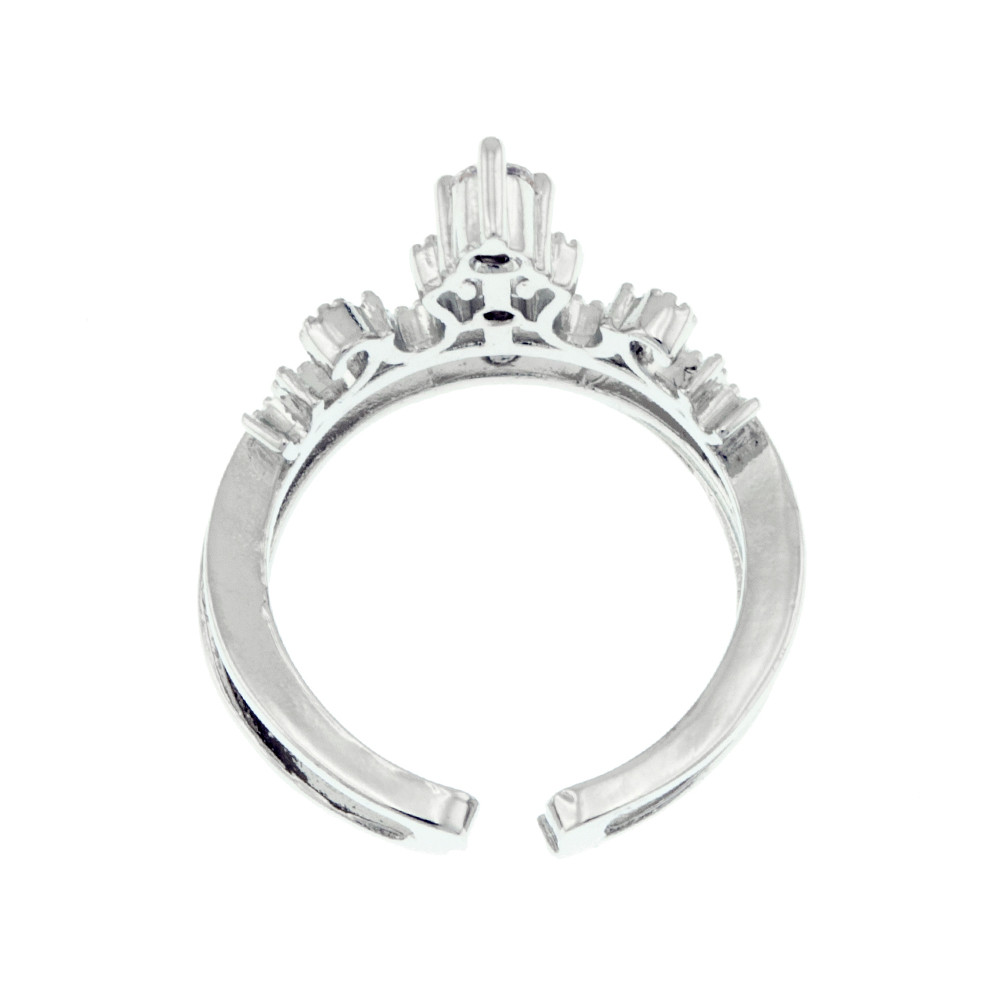 انگشتر زنانه برانت مدل تاج بسته دو عددی