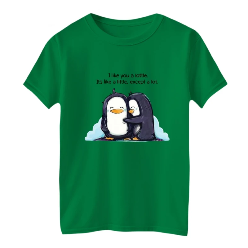 تی شرت آستین کوتاه بچگانه مدل پنگوئن بغل