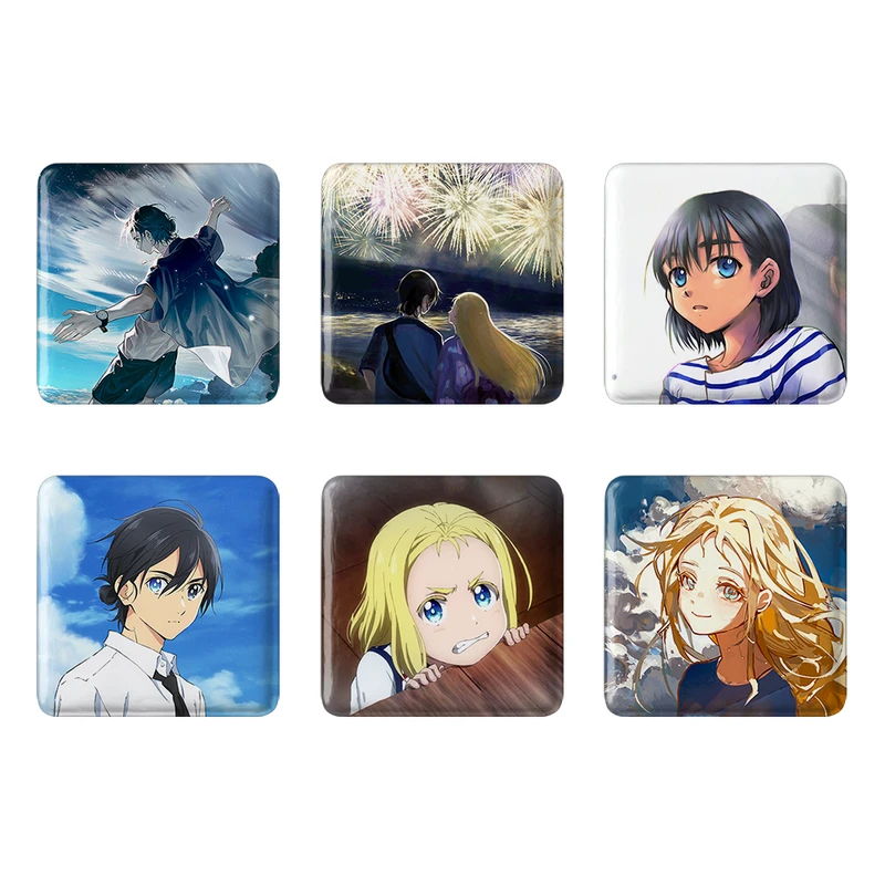 مگنت خندالو طرح انیمه سامرتایم رندرینگ Summer Time Rendering کد 1521B مجموعه 6 عددی