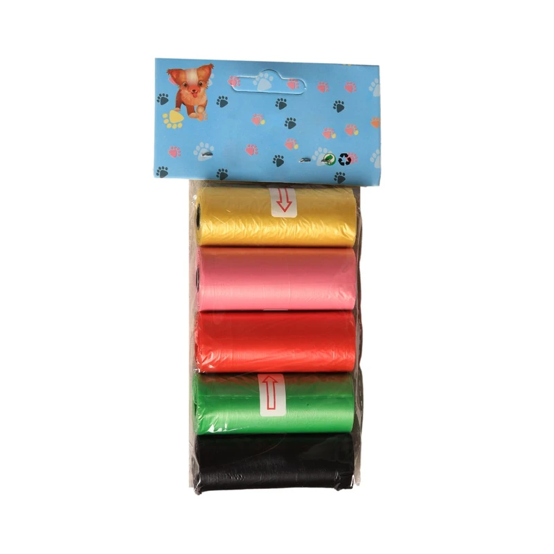 کیسه جمع آوری فضولات سگ و گربه مدل Reff بسته 5 عددی