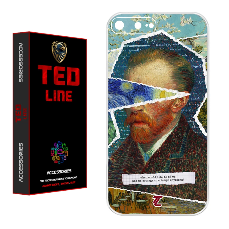 کاور تد لاین طرح ونگوگ کد 1115 مناسب برای گوشی موبایل اپل Iphone 7 Plus / 8 Plus