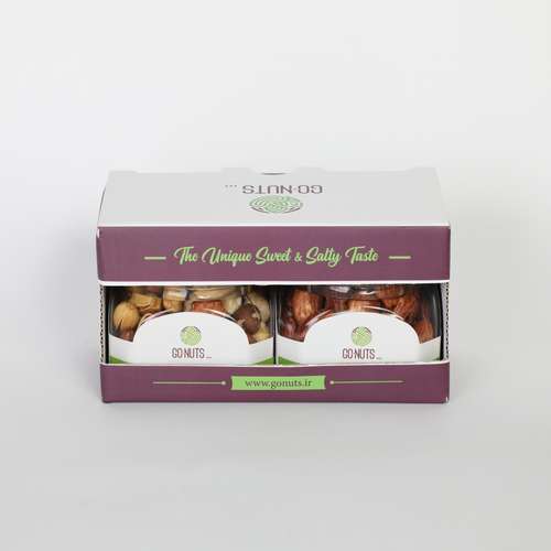  آجیل هدیه گلدانه 1 مخلوط و بادام درختی گوناتس - 200 گرم