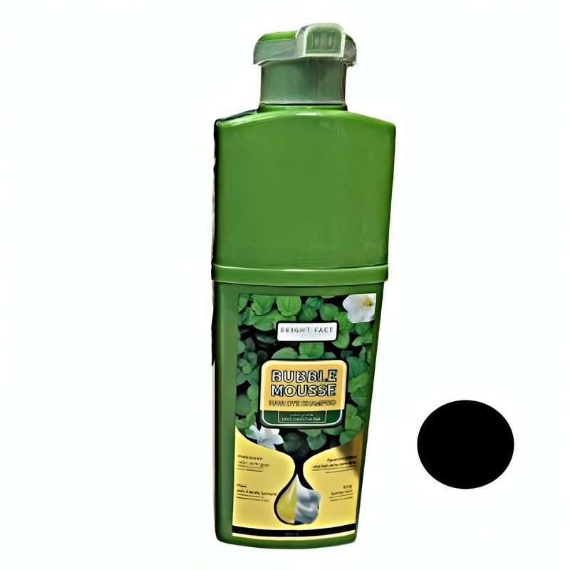 شامپو رنگ مو بابل موس مدل BRIGHT FACE رنگ مشکی حجم 500 میلی لیتر