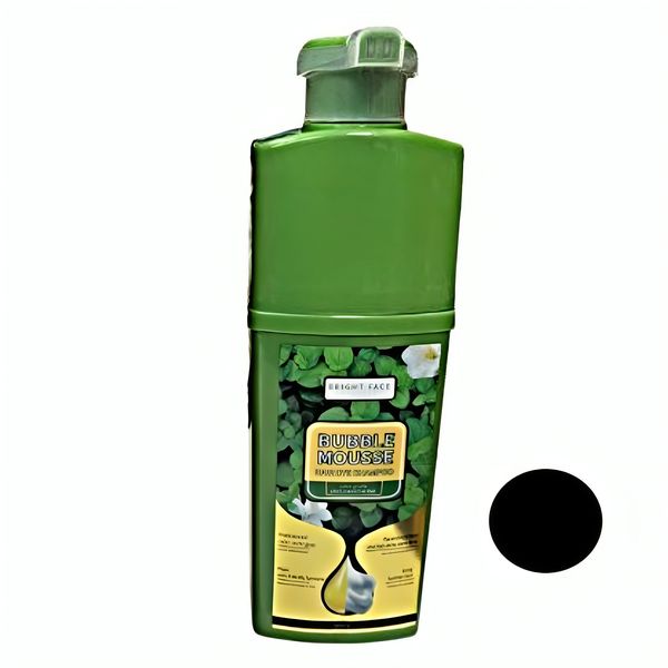 شامپو رنگ مو بابل موس مدل BRIGHT FACE رنگ مشکی حجم 500 میلی لیتر