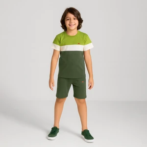 ست تی شرت و شلوارک پسرانه مادر مدل 412-43