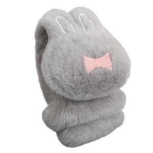 گوش گیر زمستانی بچگانه مدل هدفونی طرح خرگوش