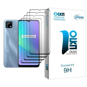 Cooling Olka Glass MIX004 Screen Protector For Realme C25 Pack Of 4