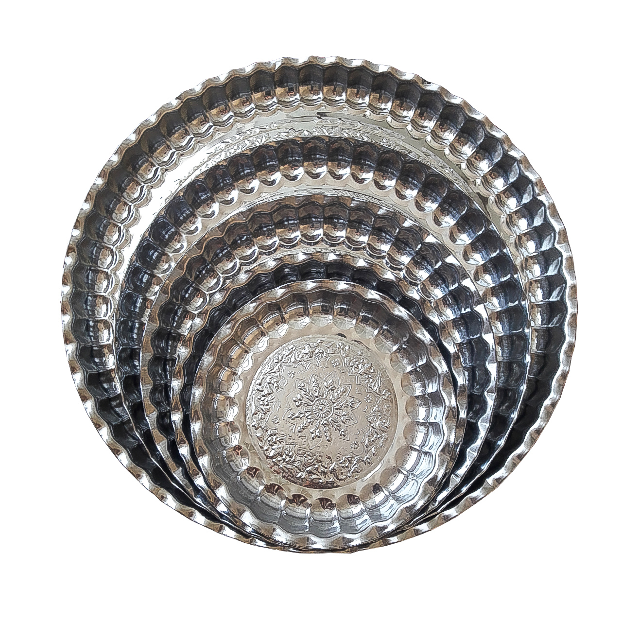 سینی طرح گل کد 2254 مجموعه 5 عددی