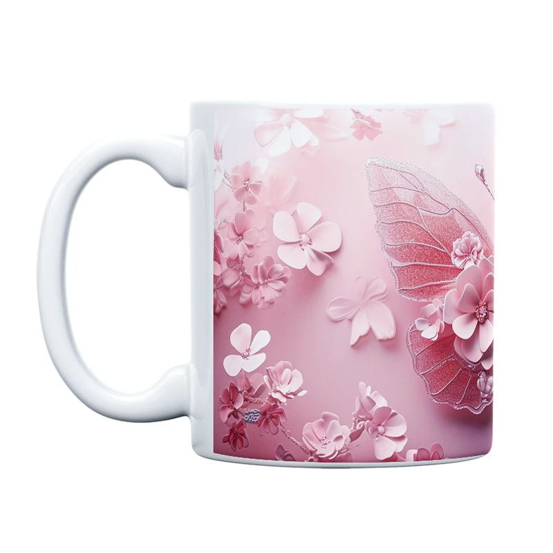 ماگ حس آمیزی طرح پروانه مدل کلاسیک کد 65