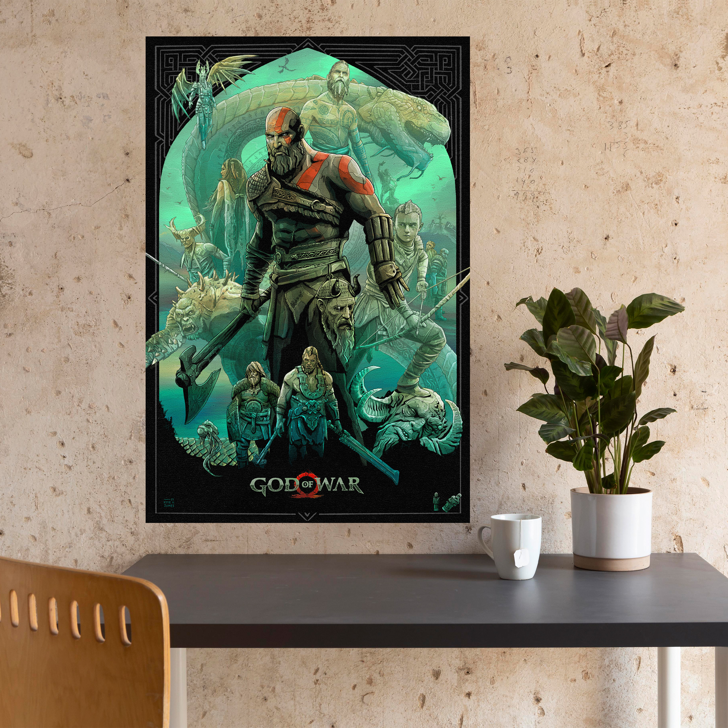 تابلو شاسی مدل گیمینگ گاد اف وار god of war کد 1268