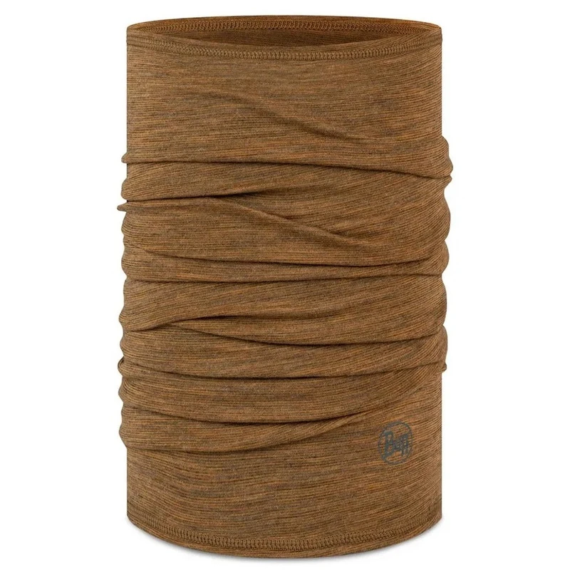 دستمال سر و گردن باف مدل merino light weight multistripes coyote