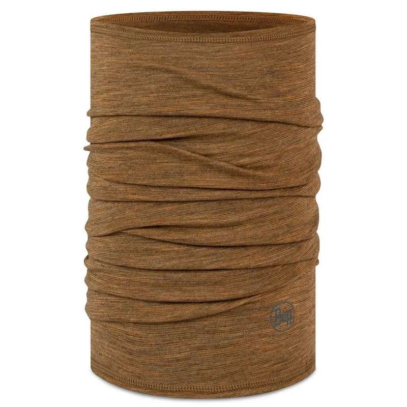 دستمال سر و گردن باف مدل merino light weight multistripes coyote