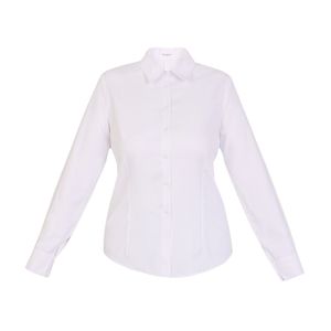 شومیز آستین بلند یقه برگردان زنانه مدل درنا 0002 رنگ سفید