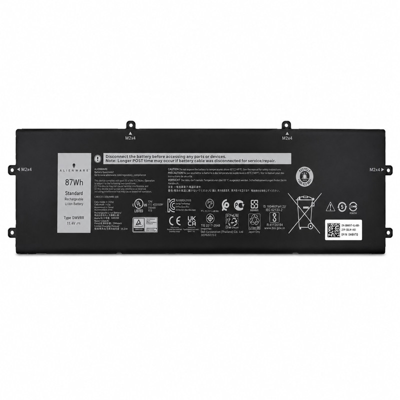 باتری لپ‌تاپ 9 سلولی Dell مدل DWVRR مناسب برای لپ تاپ Alienware X15 R1		