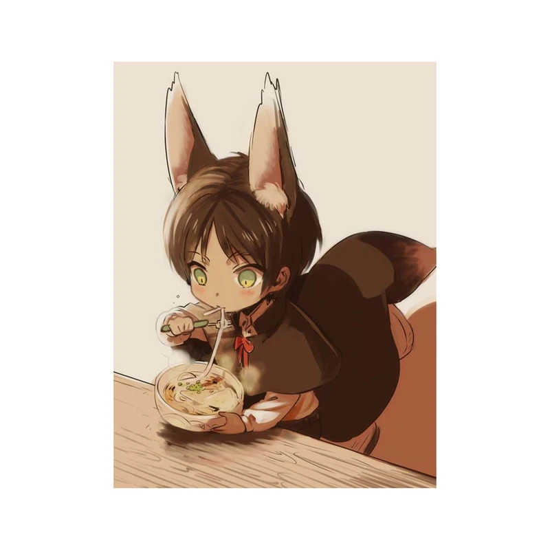 استیکر لپ تاپ و موبایل مدل انیمه طرح حمله به تایتان ارن یگر Attack on Titan Eren Yeager کد 4277