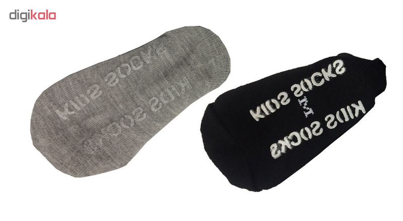 جوراب کودک فیلاردی مدل PK-H90 مجموعه 2 عددی (طوسی-نوک‌مدادی)