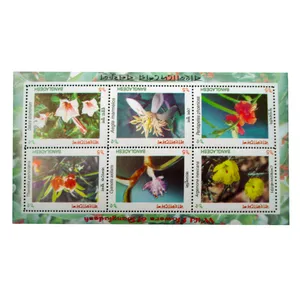 تمبر یادگاری مدل گل کد bc-1173 مجموعه 6 عددی