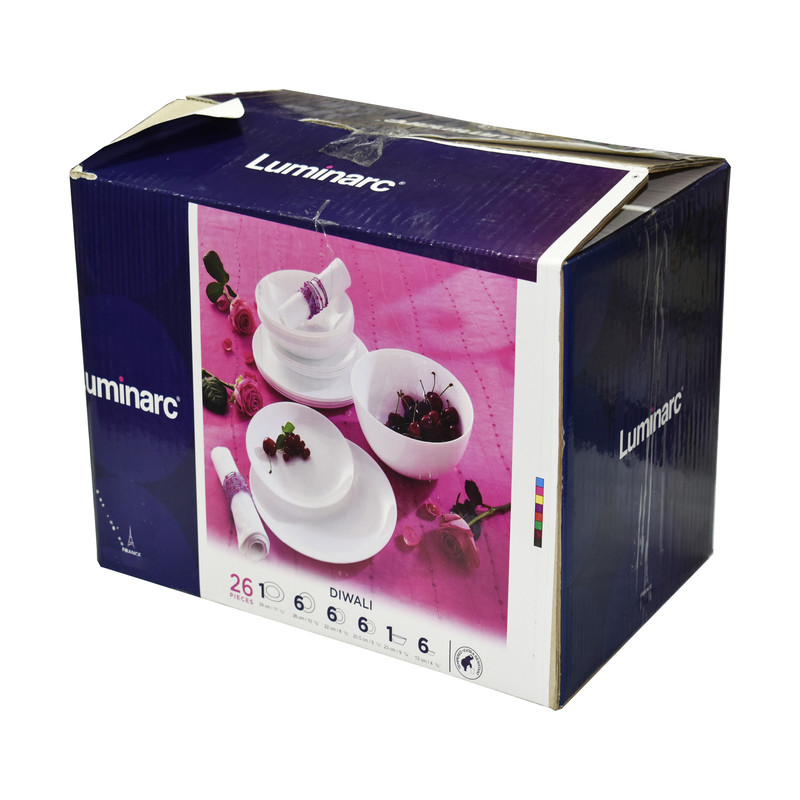 سرویس غذا خوری 26 پارچه لومینارک کد 20083 سرویس غذا خوری 26 پارچه لومینارک کد 20083
