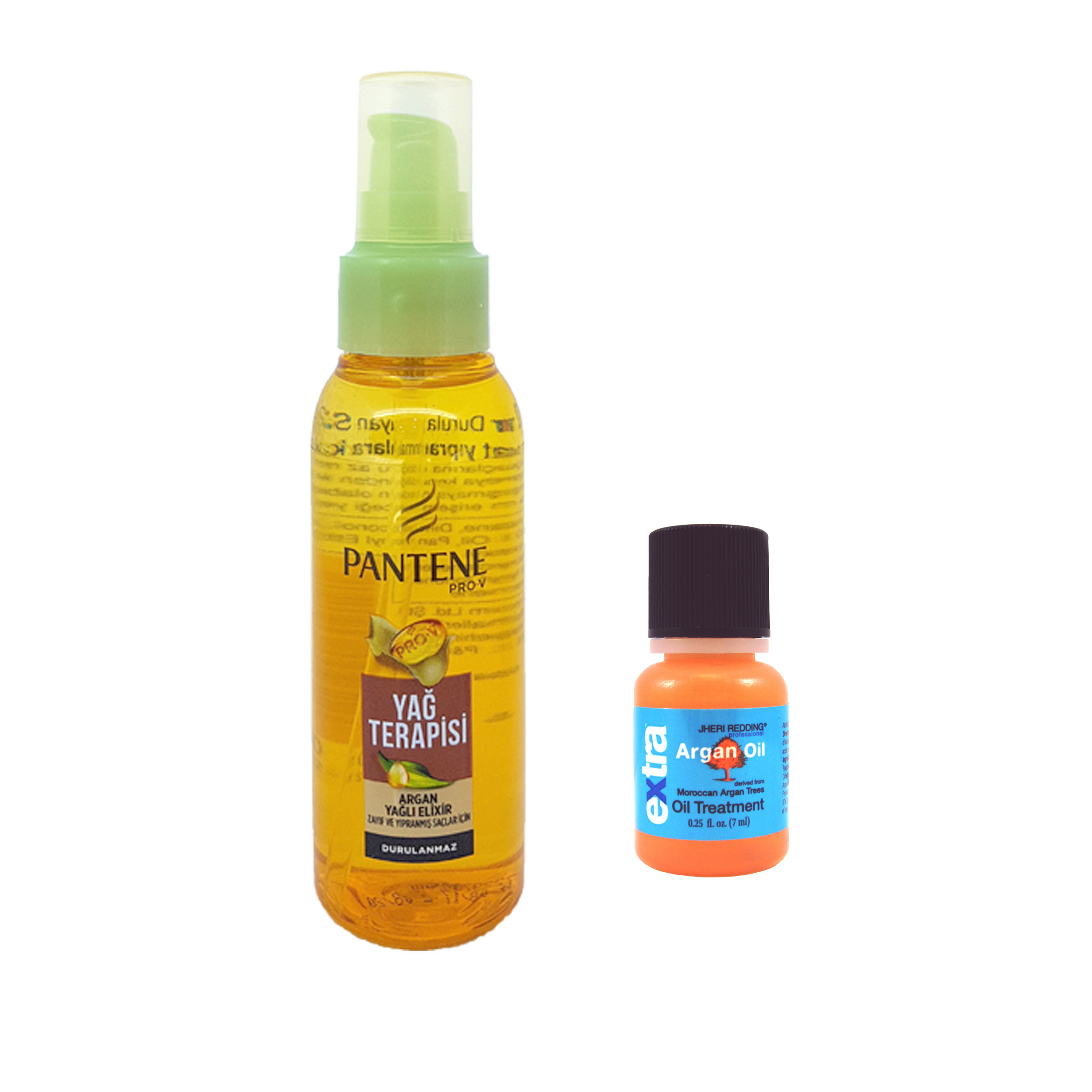 روغن آرگان پنتن مدل Pro-V حجم 100 میلی لیتر به همراه عصاره آرگان حجم 7 میلی لیتر