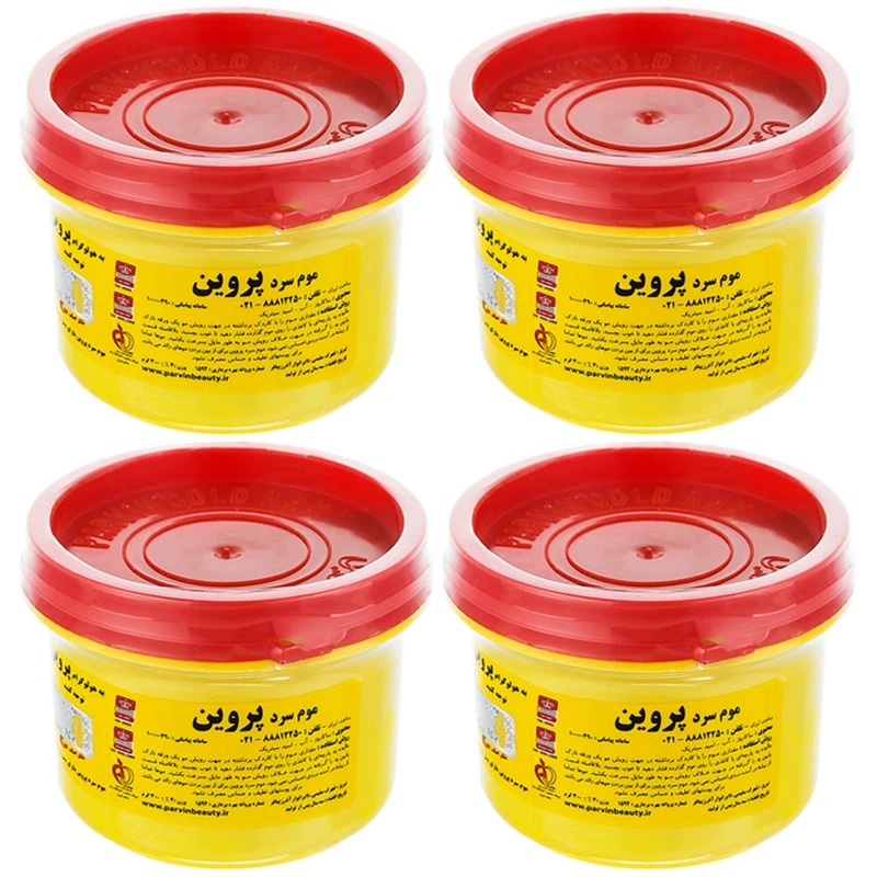 موم سرد پروین مدل HONEY حجم 300 گرم بسته 4 عددی