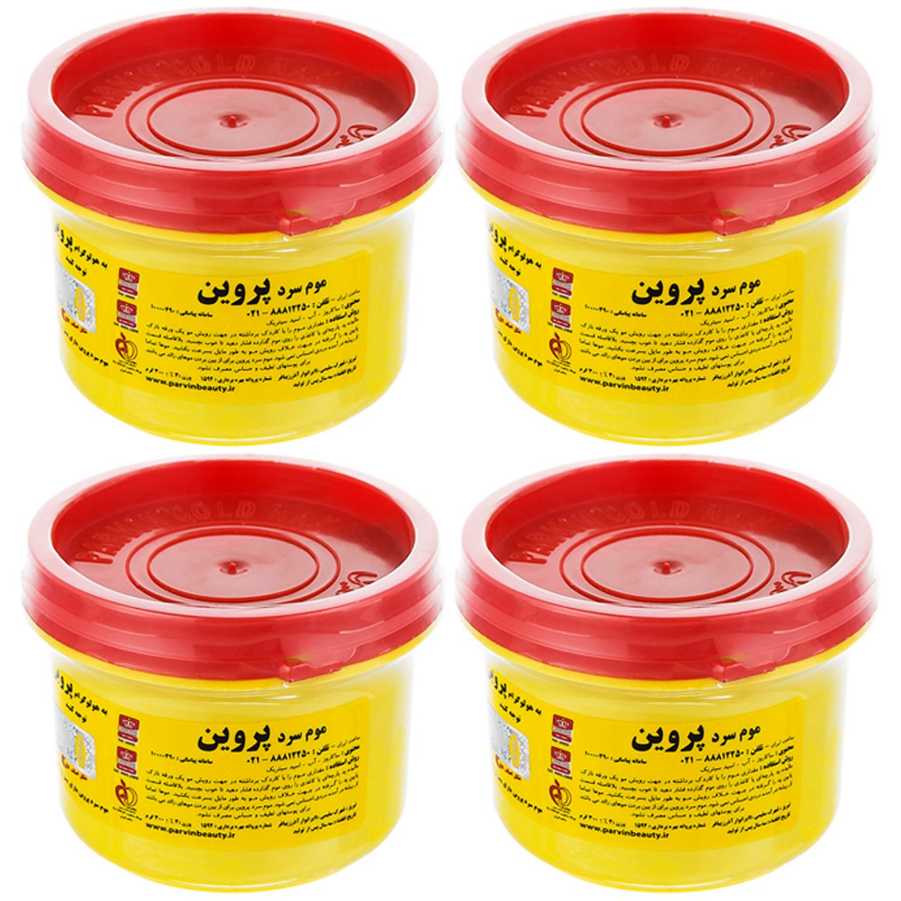 موم سرد پروین مدل HONEY حجم 300 گرم بسته 4 عددی -  - 1
