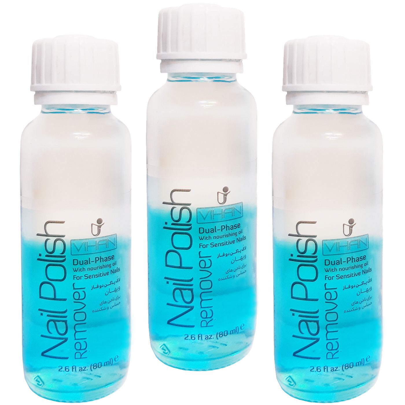 استون لاک پاک کن ویهان مدل DUAL-PHASE حجم 80 میلی لیتر مجموعه 3 عددی -  - 1