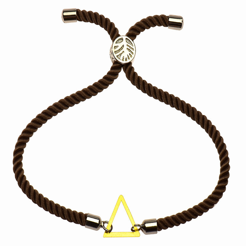 دستبند طلا 18 عیار زنانه الن نار مدل مثلث ELN1260