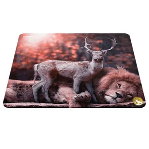 Hoomero Lion and deer A3393 Mousepad