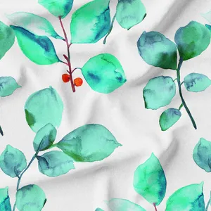 پارچه ملحفه پارچه باما مدل مخمل طرح گل برگ کد 5012240