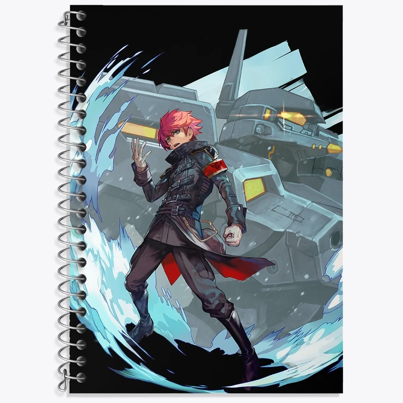 دفتر زبان 50 برگ خندالو مدل سه خط طرح بازی Muv Luv کد 35302