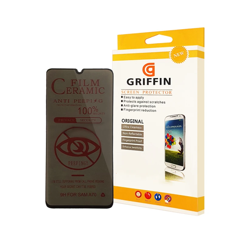 محافظ صفحه نمایش سرامیکی حریم شخصی گریفین مدل CRPRC FN mo مناسب برای گوشی موبایل سامسونگ Galaxy A70
