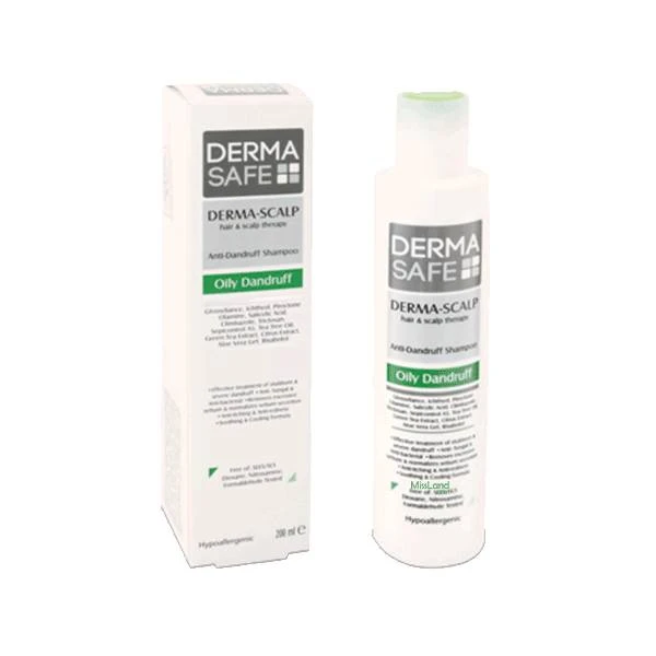 شامپو ضد شوره درماسیف سری درما اسکالپ مدل Oily Dandruff حجم ۲۰۰ میلی لیتر