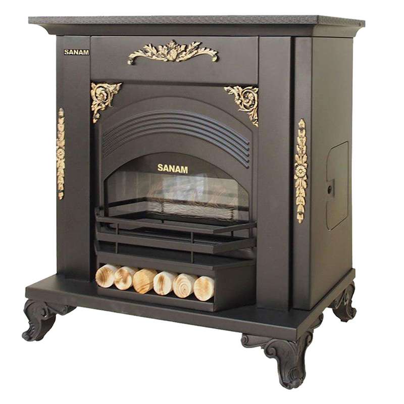 بخاری گازی صنام طرح شومینه مدل SHG-90A1F