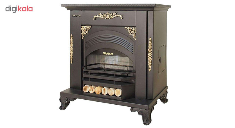 بخاری گازی صنام طرح شومینه مدل SHG-90A1F