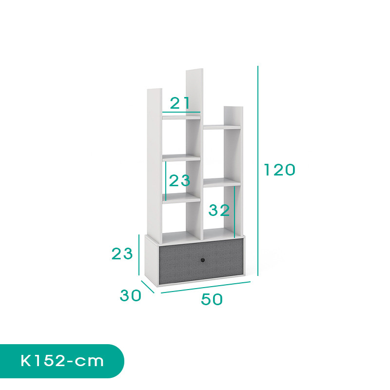 کتابخانه اسمردیس مدل K152 - MDF+
