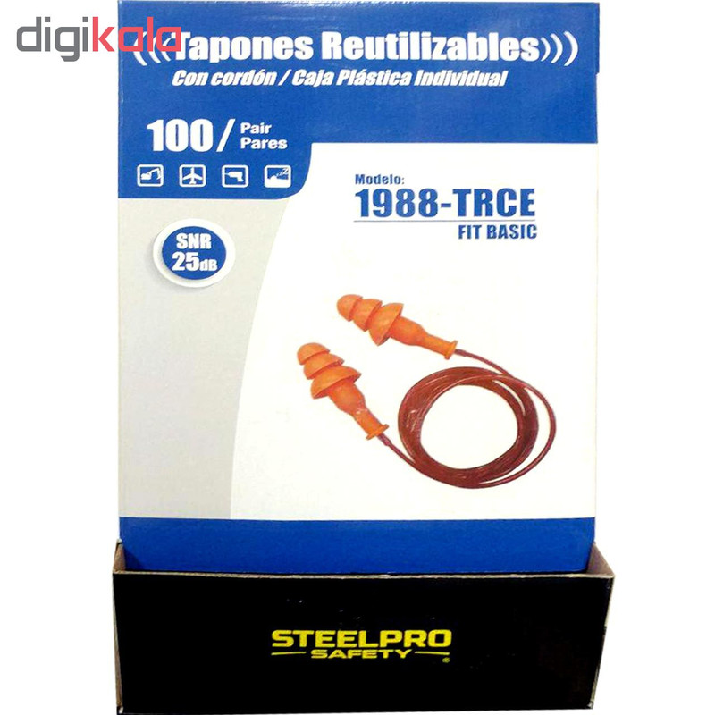 محافظ گوش استیل پرو سیفتی مدل Fit Basic بسته 10 عددی