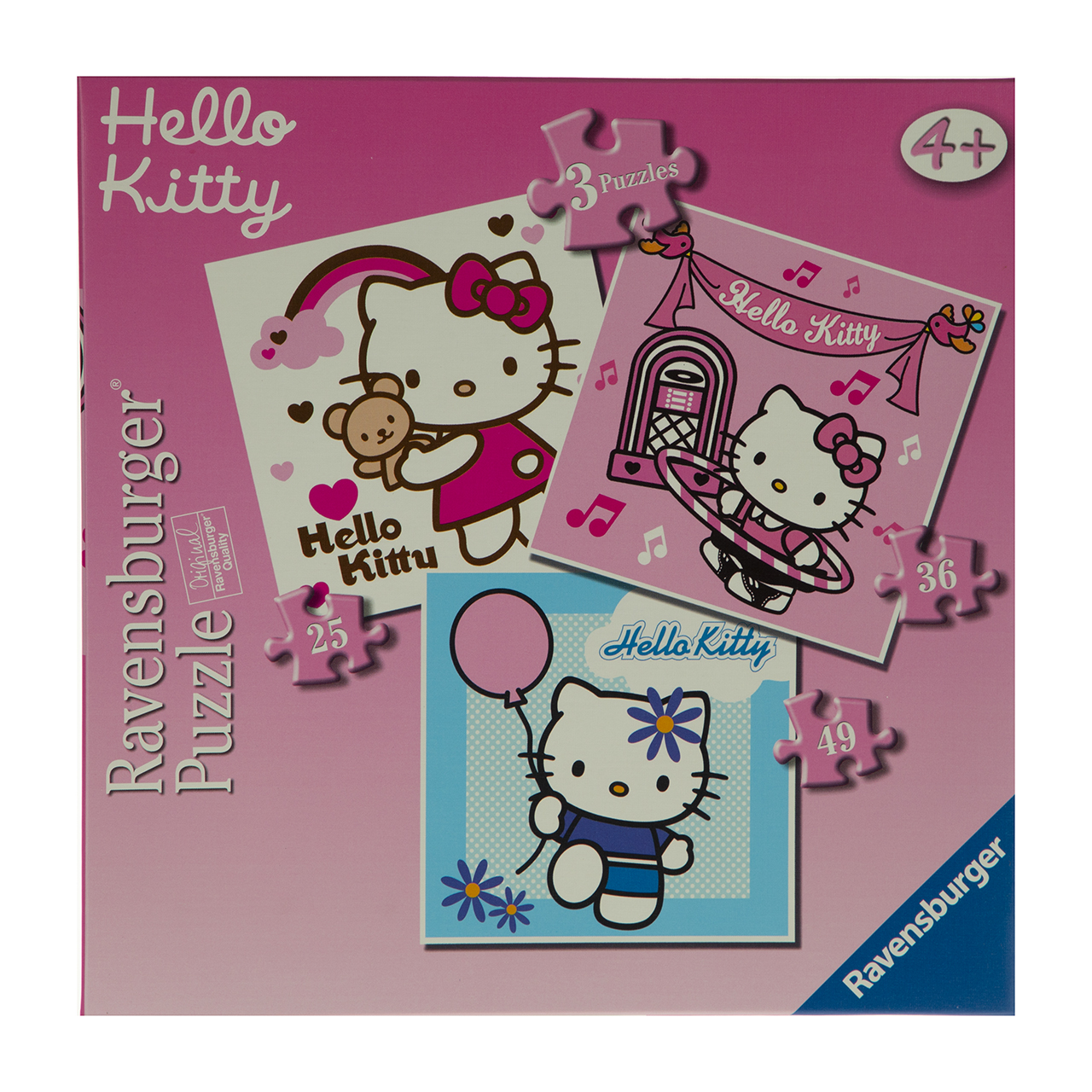 پازل 130 تکه راونزبرگر مدل Hello Kitty 3 In 1 072170